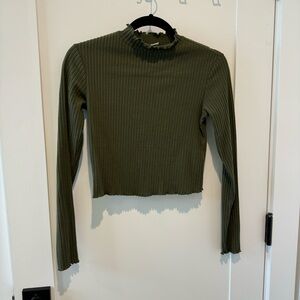 Nordstrom BP mock neck crop top